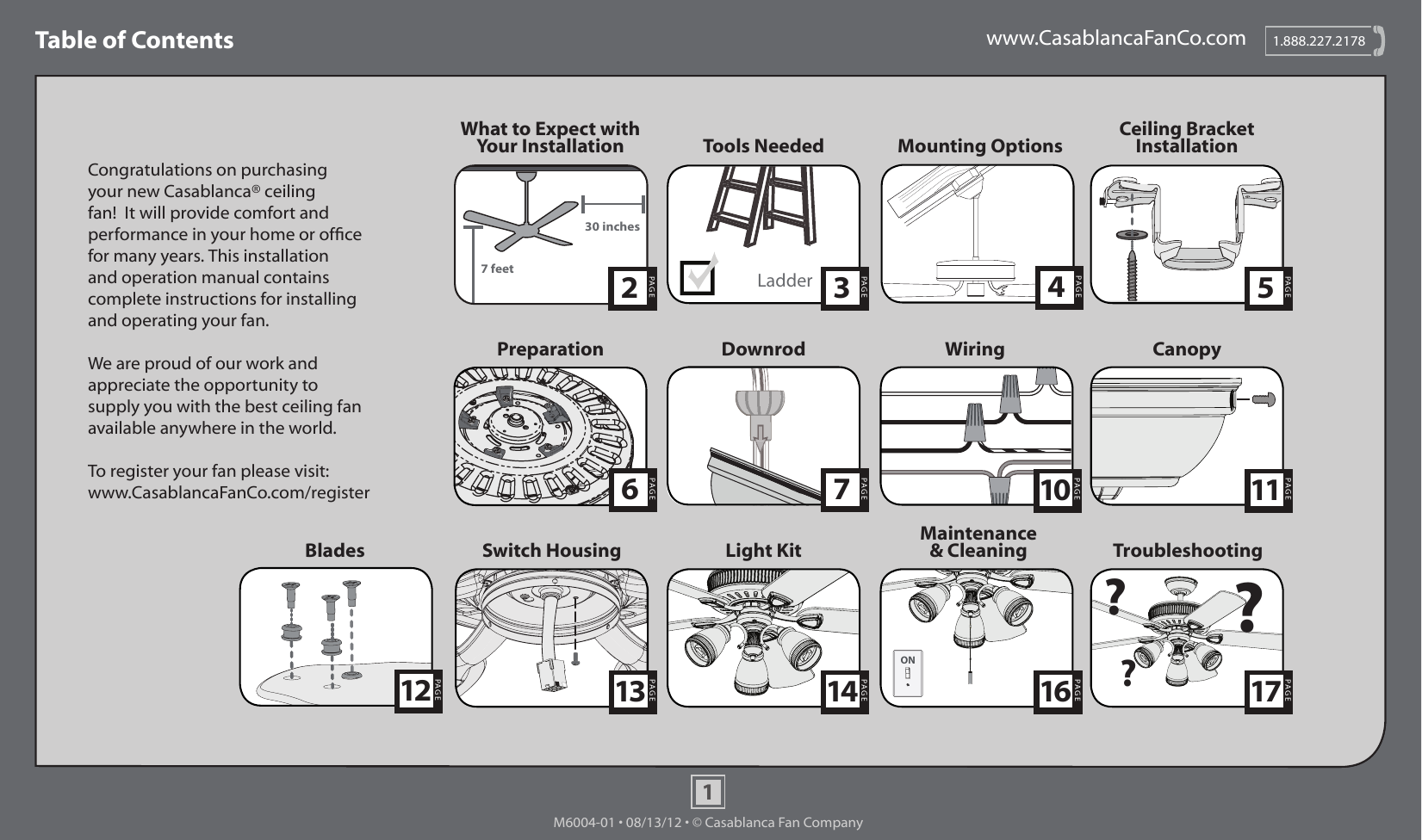 Casablanca Fan Company Fan 54007 User Manual Manualzz Com