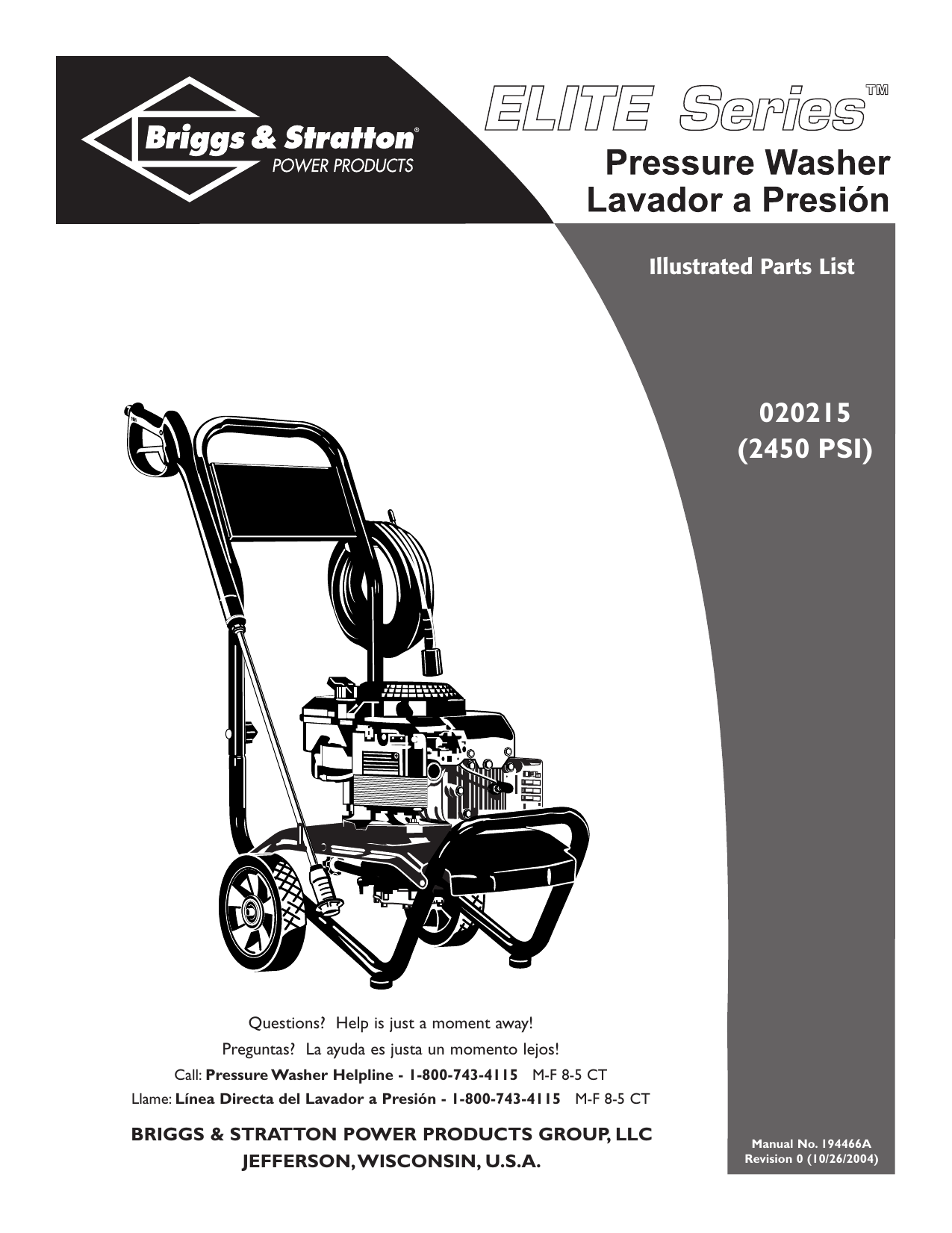 Briggs And Stratton Power Washer Manual