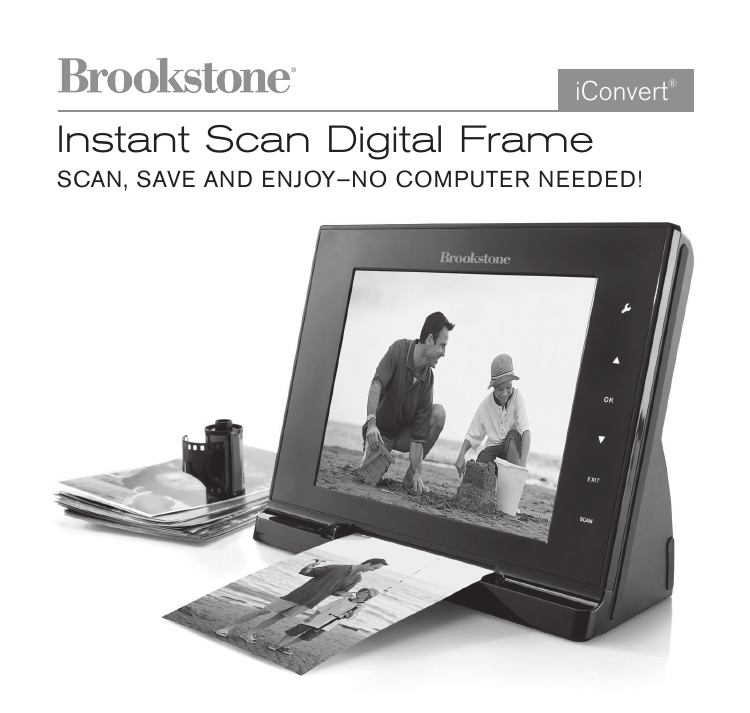 brookstone digital photo frame manual