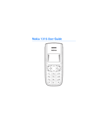 Nokia Cell Phone 1315 User guide | Manualzz