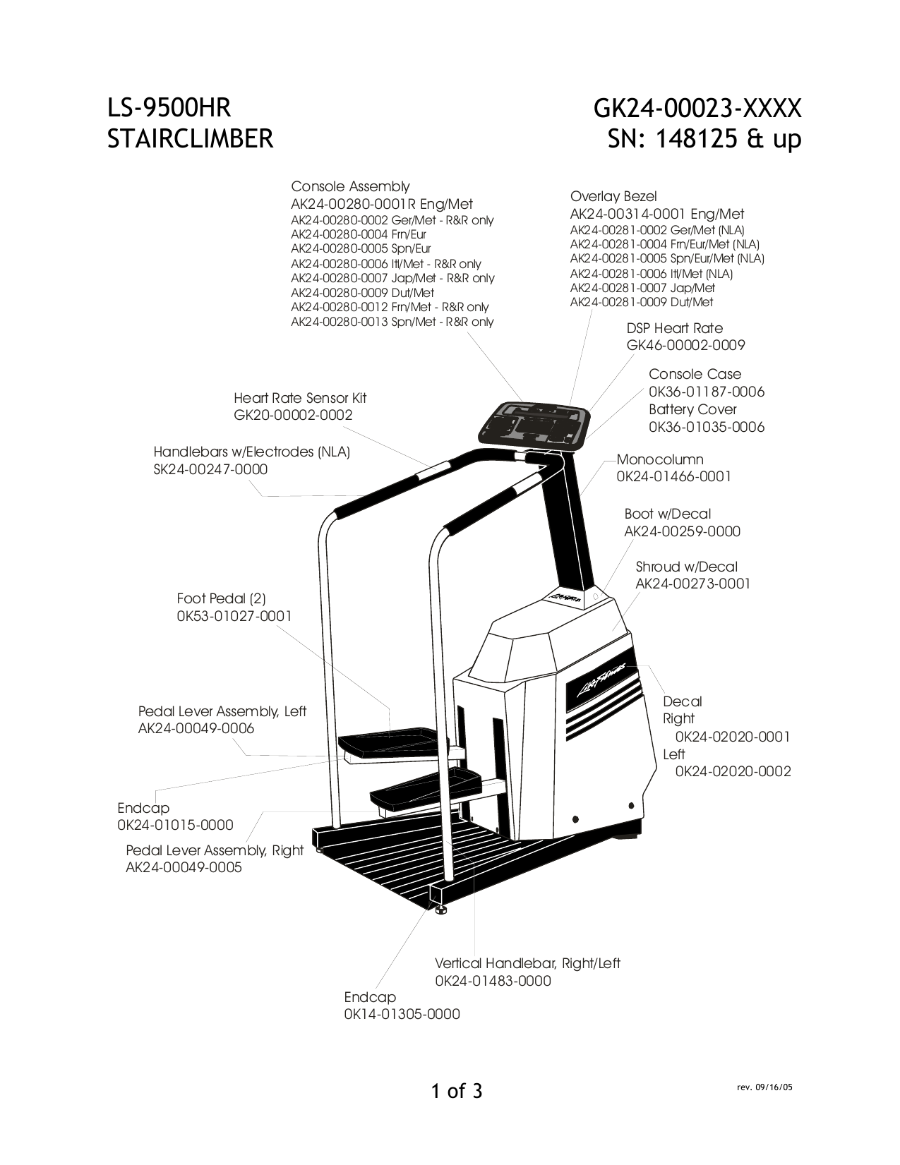 life cycle 9500hr troubleshooting