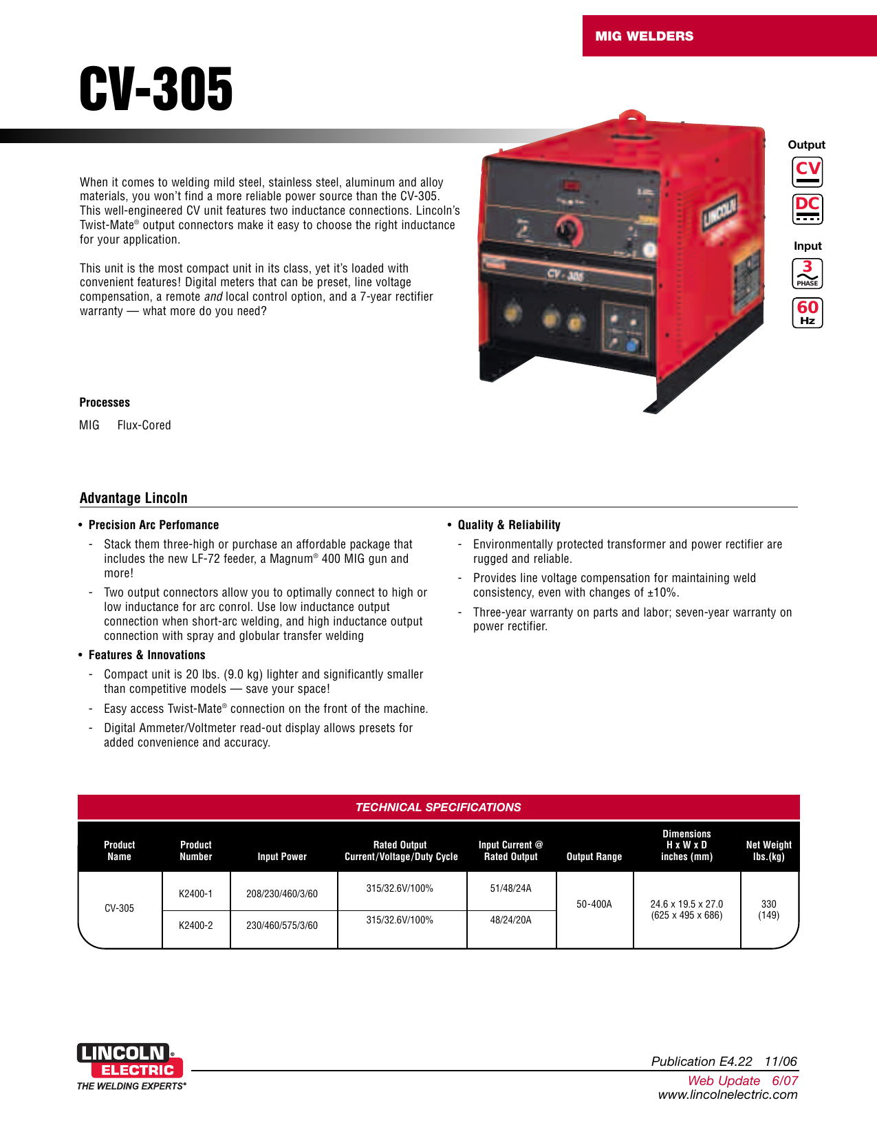 lincoln electric welding system cv 305 user manual welding cv