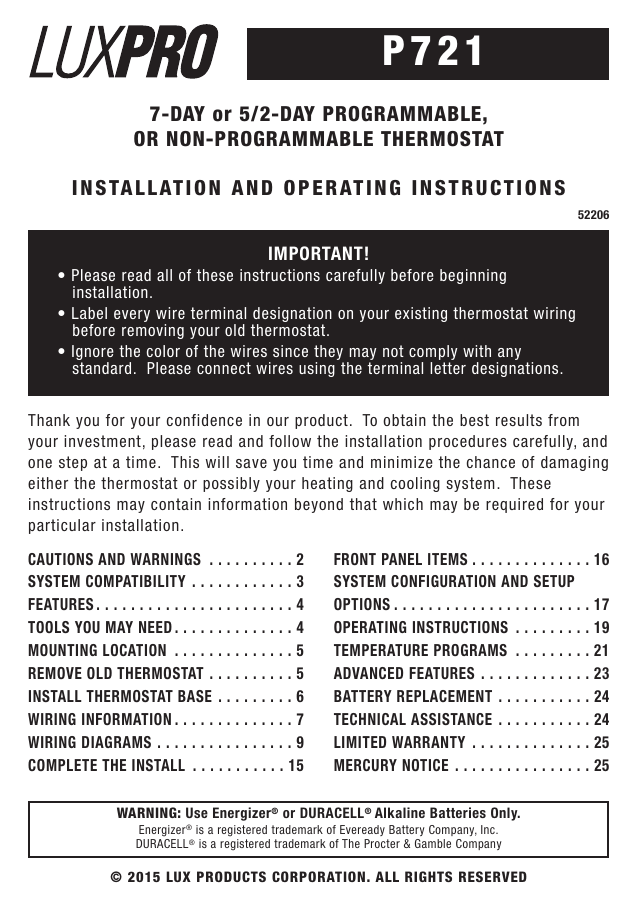 5 Wire Lux Thermostat Wiring Diagram - Diagram Media