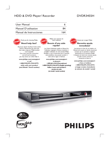 Philips Portable DVD Player DVDR3455H User manual | Manualzz