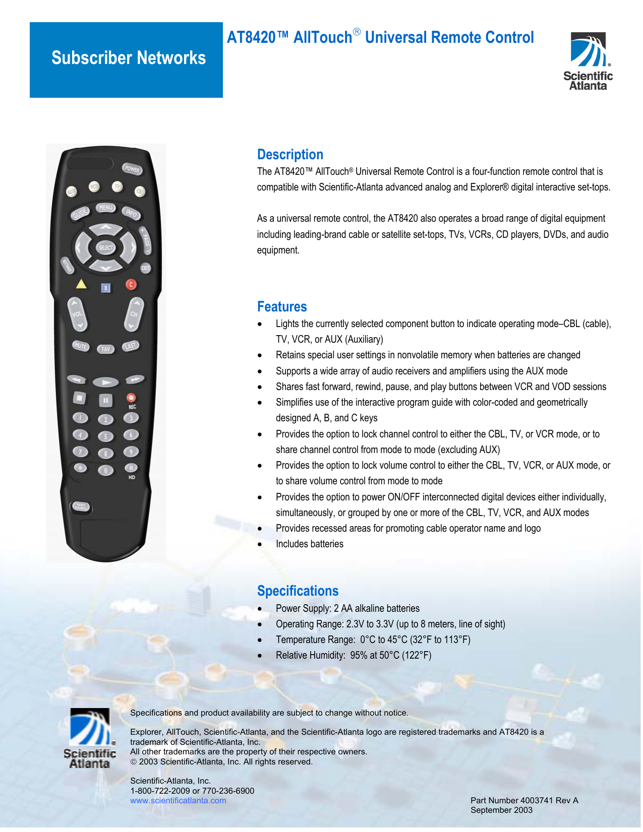 Scientific Atlanta Explorer 8300hd User Manual Scientific Atlanta Explorer 8300hd User Manual