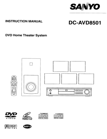 Sanyo DVD Player DC-AVD8501 Instruction manual | Manualzz