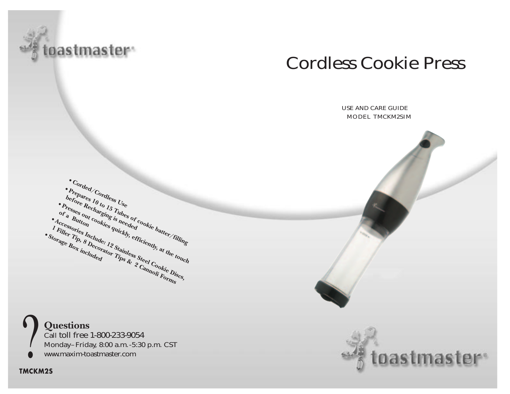 Toastmaster TM-600BL 6 Speed Blender Instruction Manual