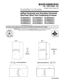 Trane UX1C100A9481A - User manual | manualzz.com