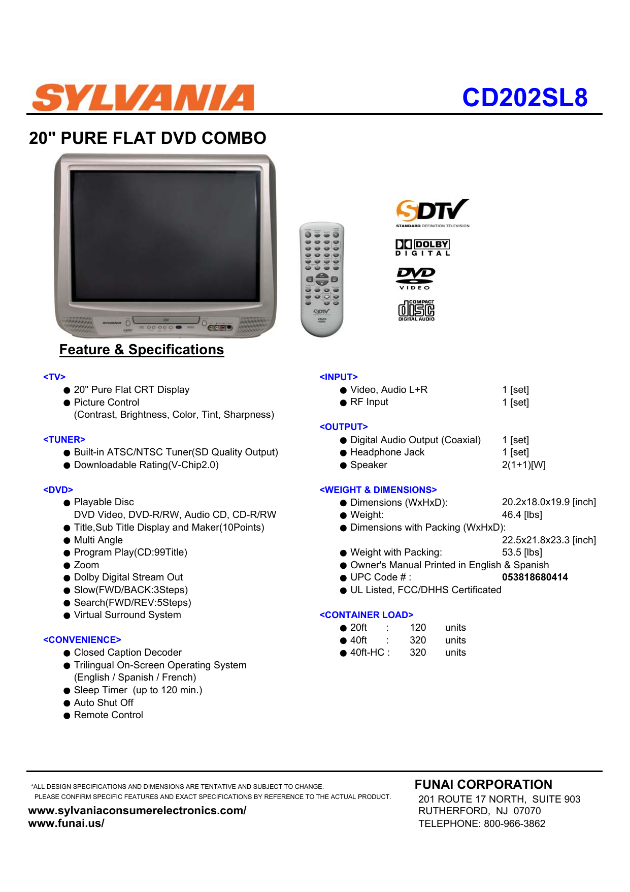 Sylvania Tv Dvd Combo Cd2sl8 User Manual Manualzz