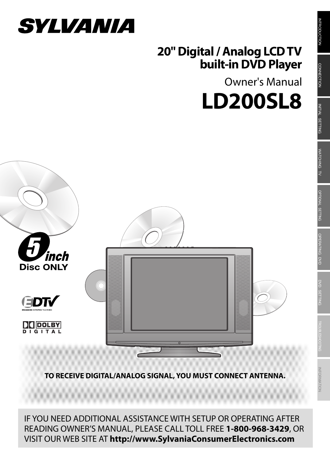 Sylvania Tv Dvd Combo Ld0sl8 User Manual Manualzz