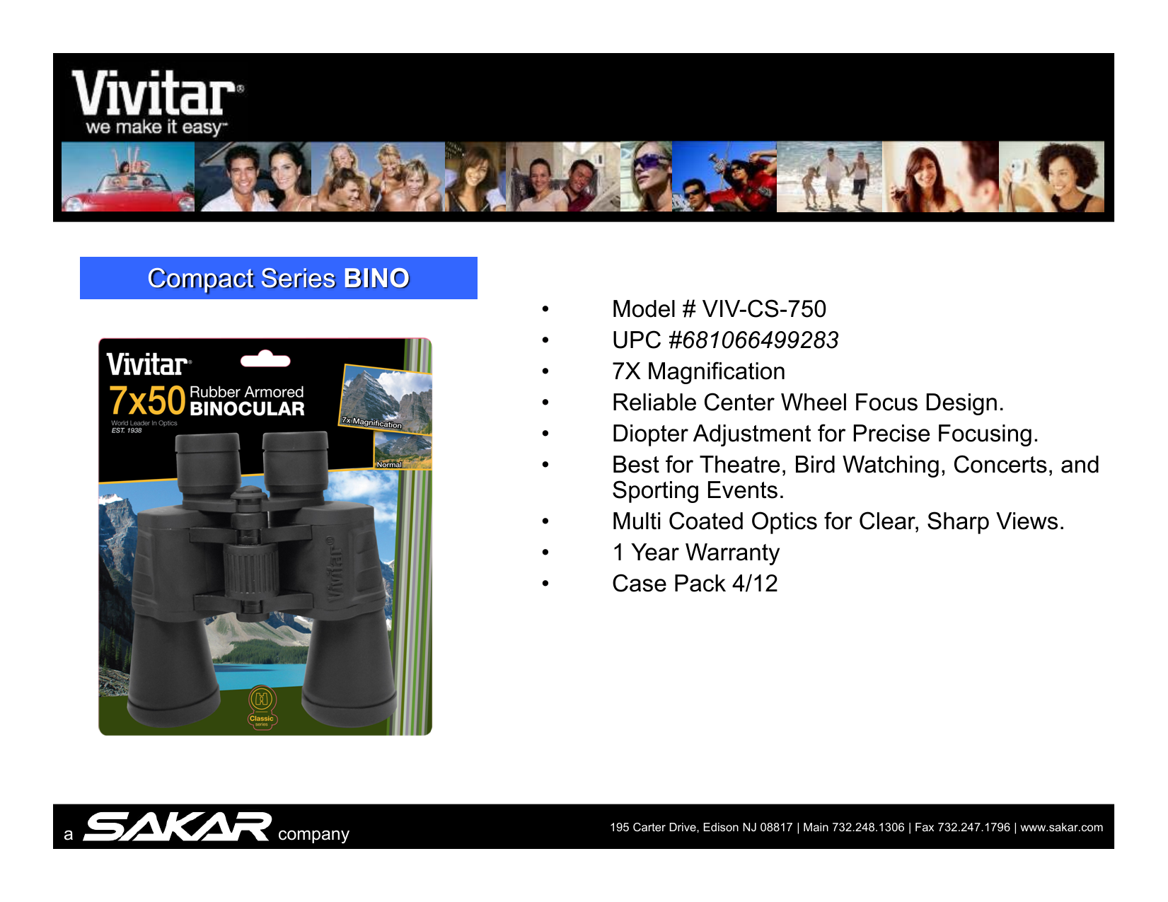 Vivitar Binoculars VIVCS750 User manual Manualzz