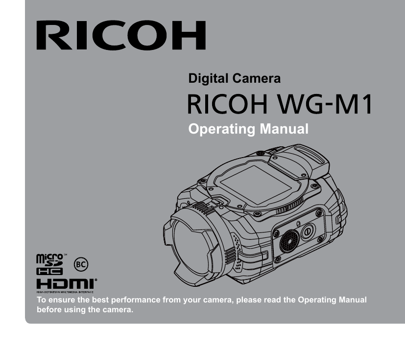 Manual operation 1. На шлеме Ricoh WG-m1. Объем аккумулятора Ricoh WG m1. Ricon камера как подключить к телефону WG-m1. Инструкция Ricoh 938989.