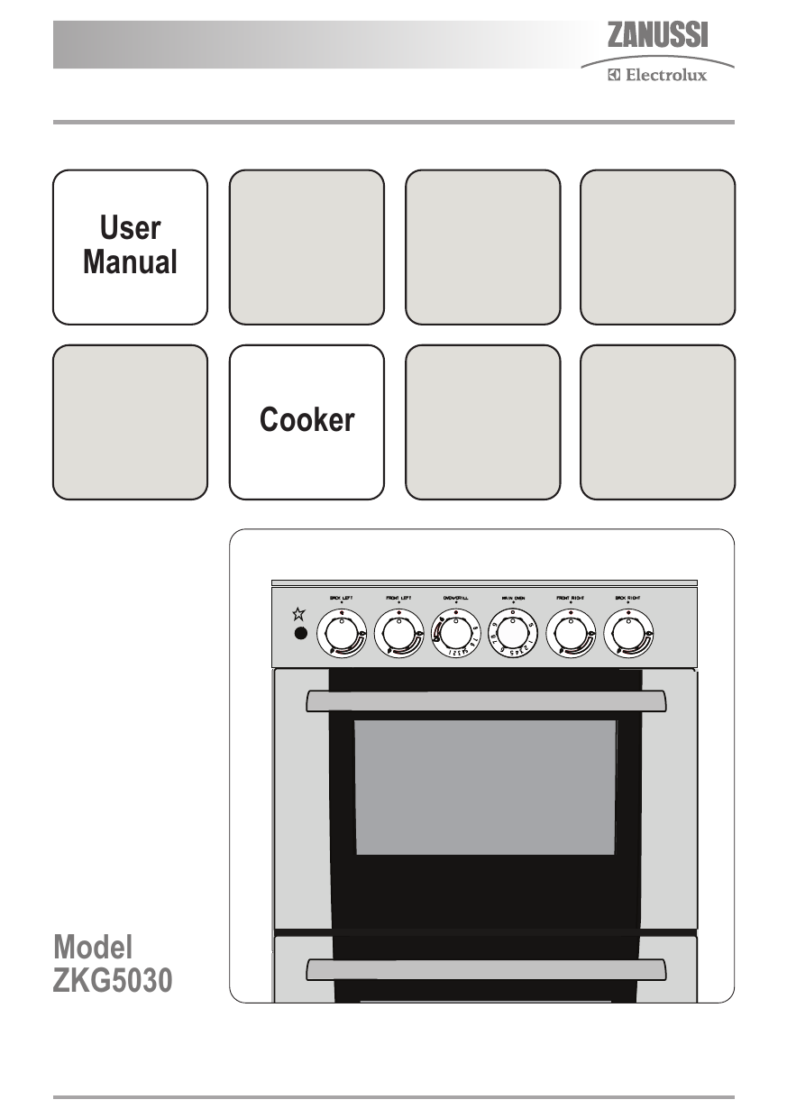 zanussi zkg5540