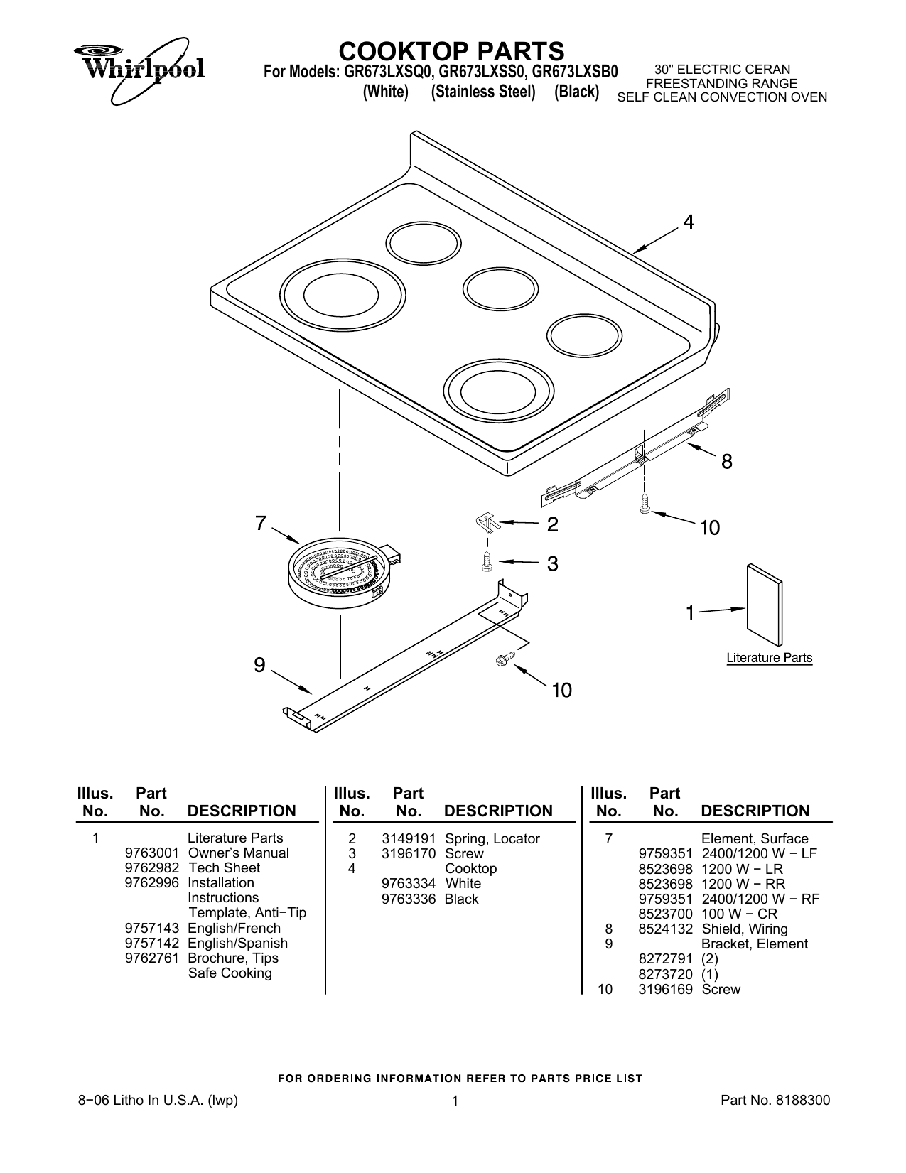 Whirlpool Convection Oven Gr673lxsb0 User Manual Manualzz