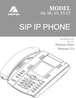 Aastra Telecom 57I CT - User manual | manualzz.com