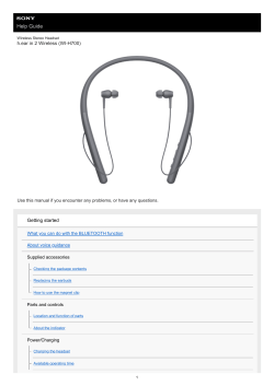 Sony Wi H700 Owner S Manual Quick Start Guide Reference Guide User Guide User Manual