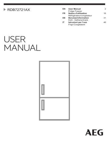 Aeg RDB72721AX User Manual | Manualzz