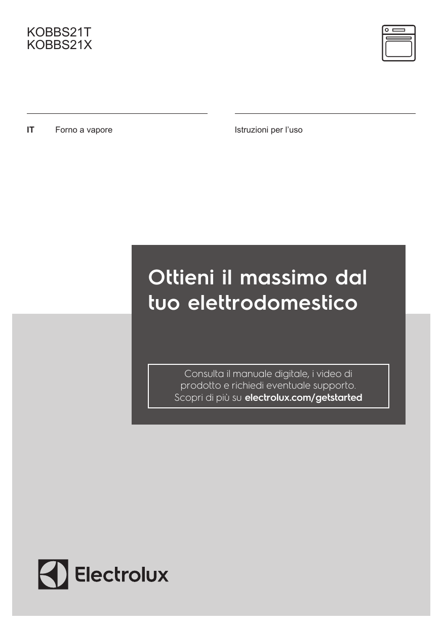 Electrolux KOBBS21T Manuale utente | Manualzz