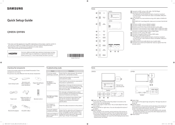 Samsung QM85N Quick Setup Guide | Manualzz