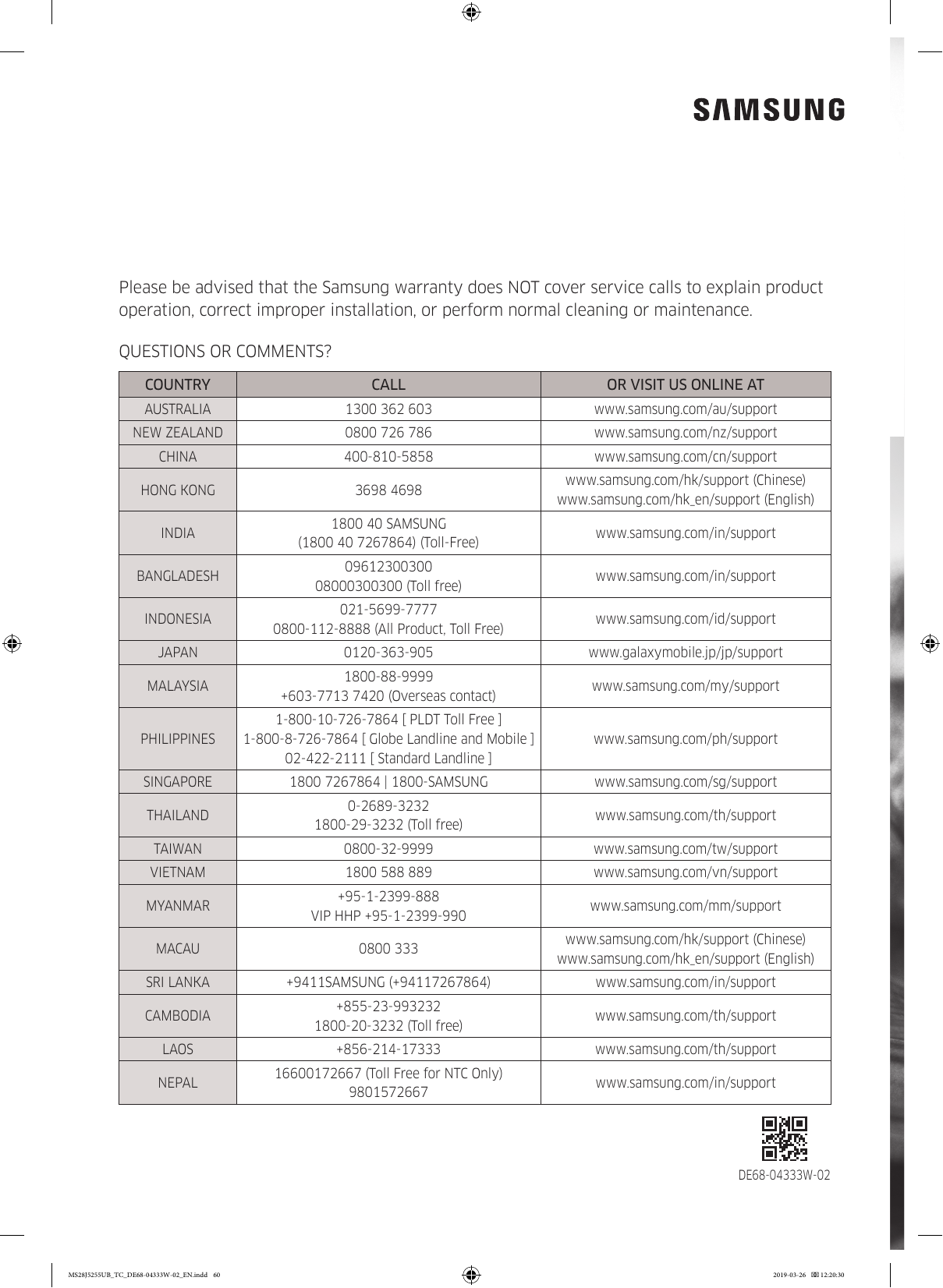 Samsung Steam 28L User manual | Manualzz