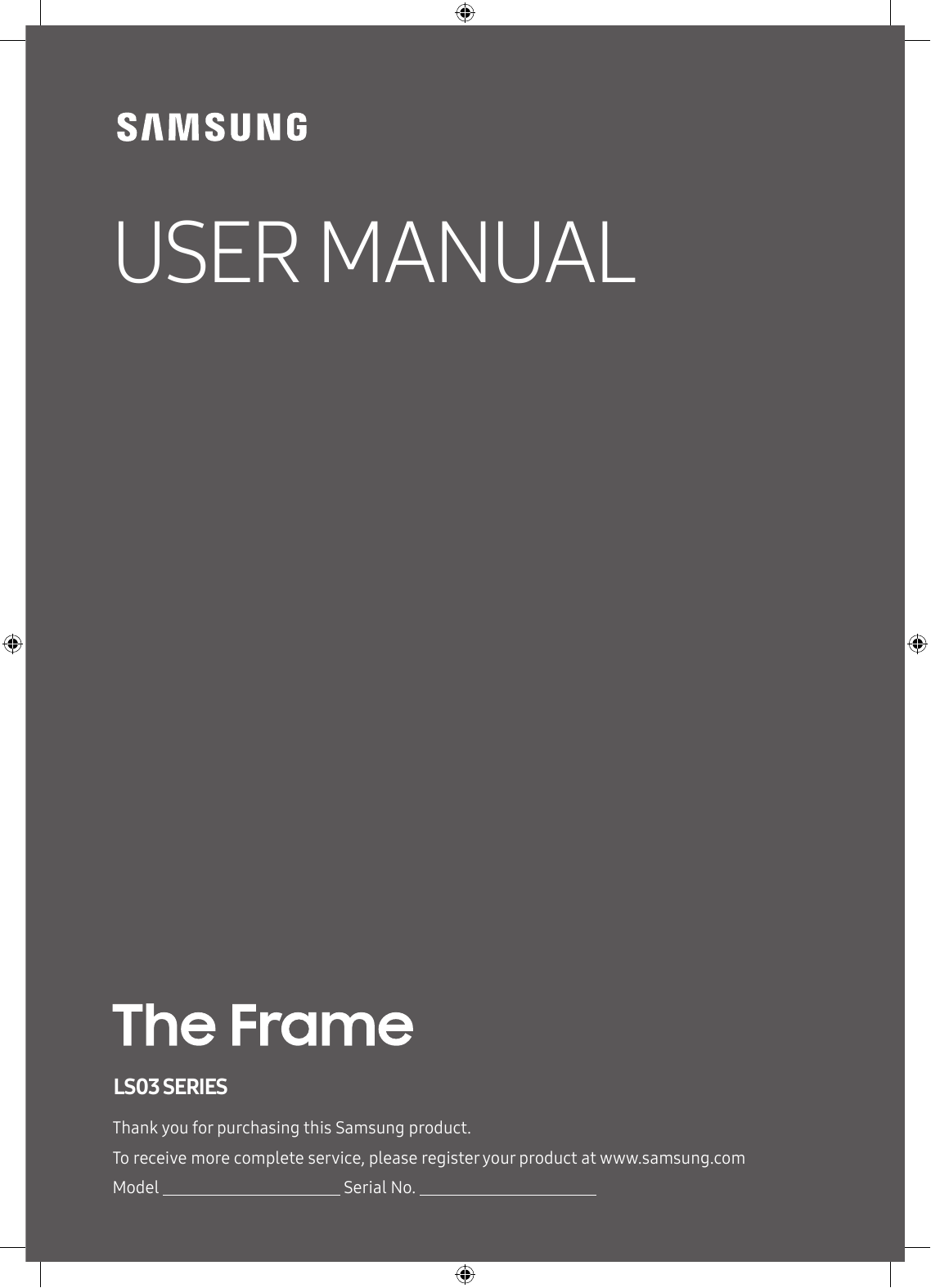 Samsung frame deals user manual