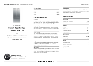 Fisher Paykel Rf522adjx5 User Manual Manualzz