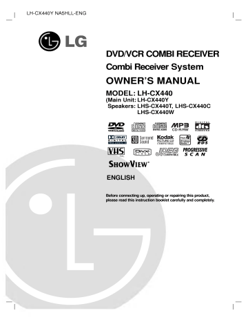 LG LH-CX440Y User guide | Manualzz