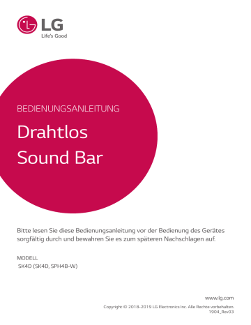 LG SK4D Benutzerhandbuch | Manualzz