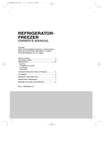 LG GC-051SS User guide | Manualzz