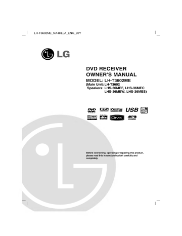 LG LH-T3602ME Owner's Manual | Manualzz