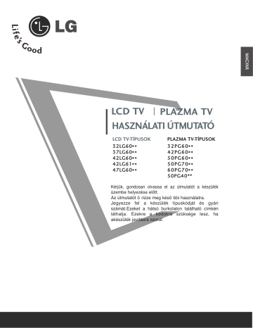 LG 37LG6000-ZA Užívateľská príručka | Manualzz