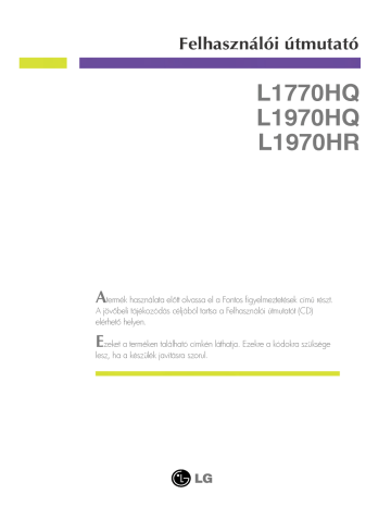 LG L1770HQ-BF Navodila | Manualzz