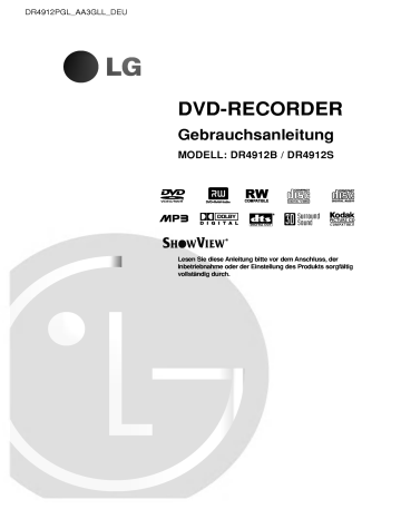 LG DR4912B Benutzerhandbuch | Manualzz