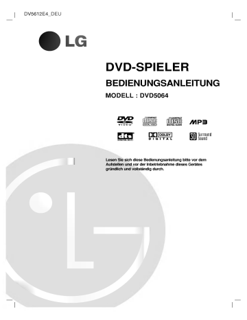 LG DVD5064 Benutzerhandbuch | Manualzz