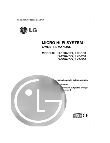 LG LX-230D Owner's Manual | Manualzz