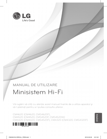 LG CM4320 Manualul proprietarului | Manualzz