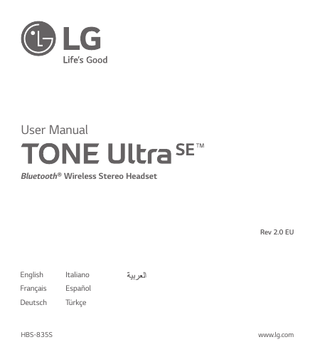 LG HBS 835S User manual Manualzz