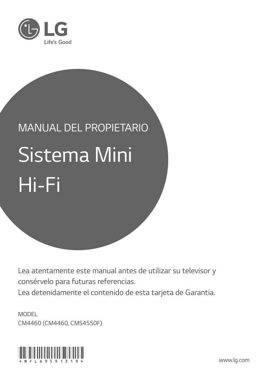 Mini-Chaîne Hi-Fi Audio LG CM4460 / 460W
