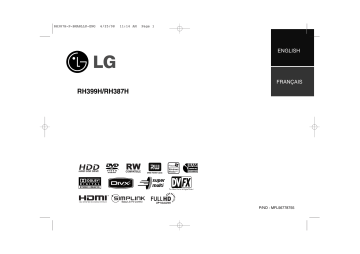 LG RH387H Owner's Manual | Manualzz