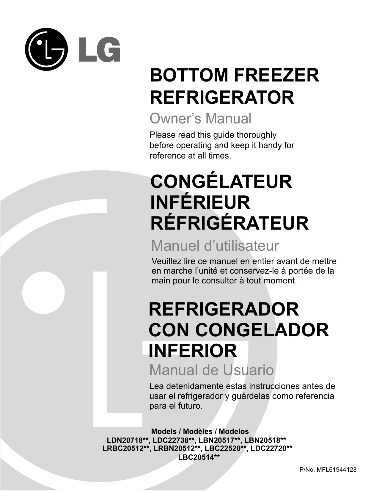 LG GM-747FTCA Owner's Manual | Manualzz