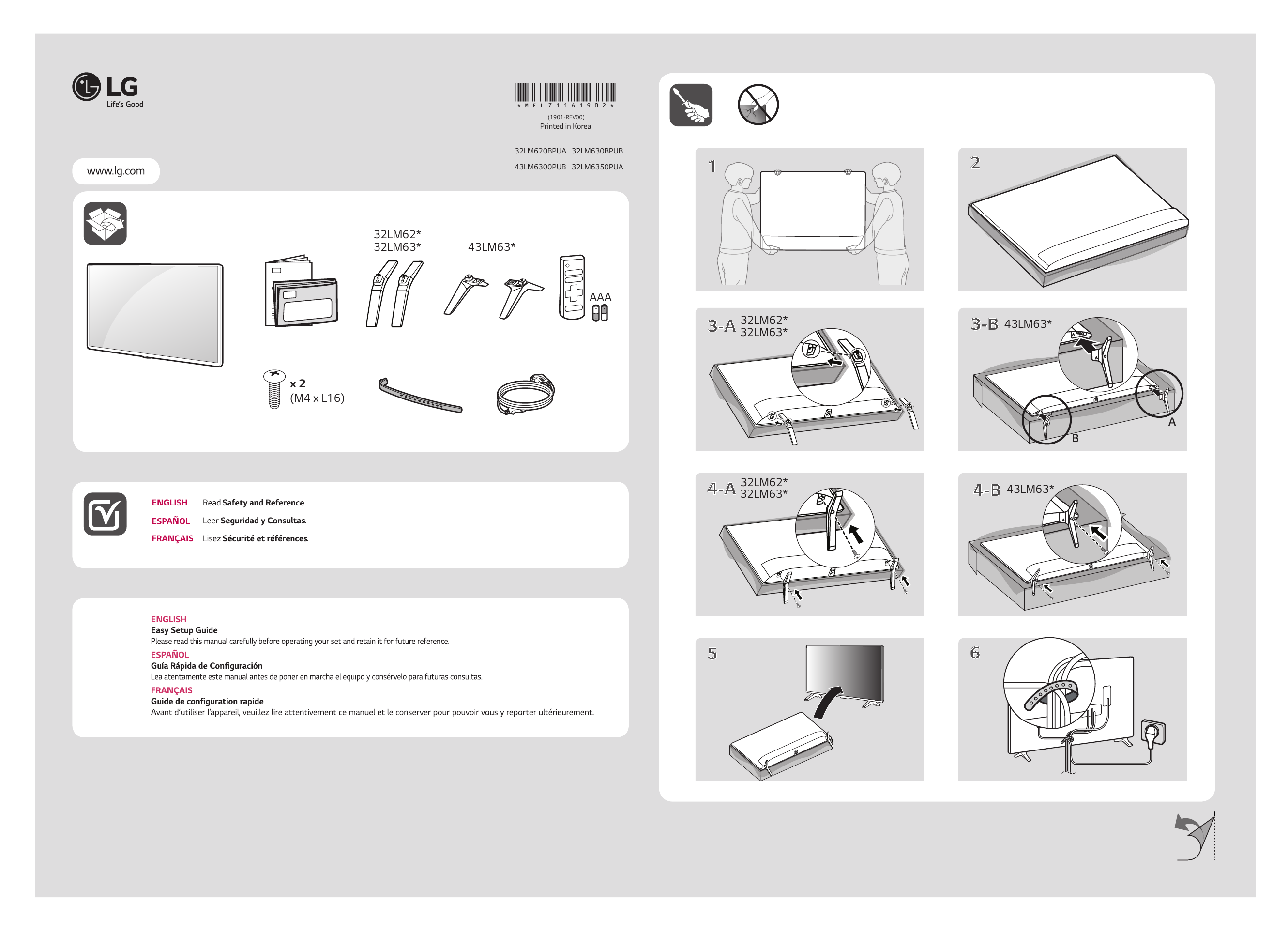 LG 43LM6300PUB Owner's Manual | Manualzz