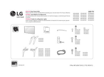 LG 49UJ6350, 43UJ6350 Owner's manual | Manualzz