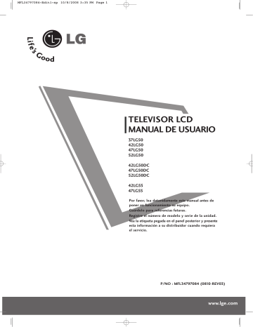 LG 47LG50-UG Manual de usuario | Manualzz