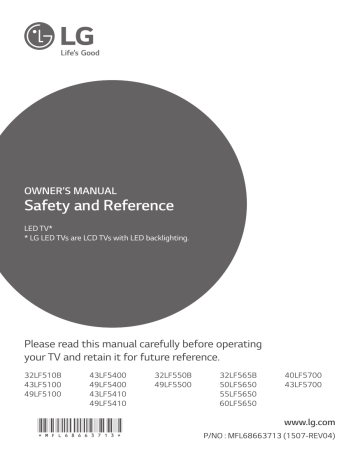 LG 32LF565B Owner's Manual | Manualzz