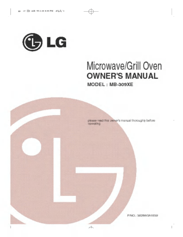 LG MB-309XE Owner's Manual | Manualzz