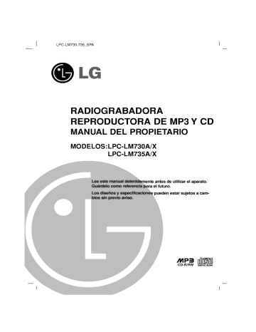 LG LPC-LM730A Manual de usuario | Manualzz