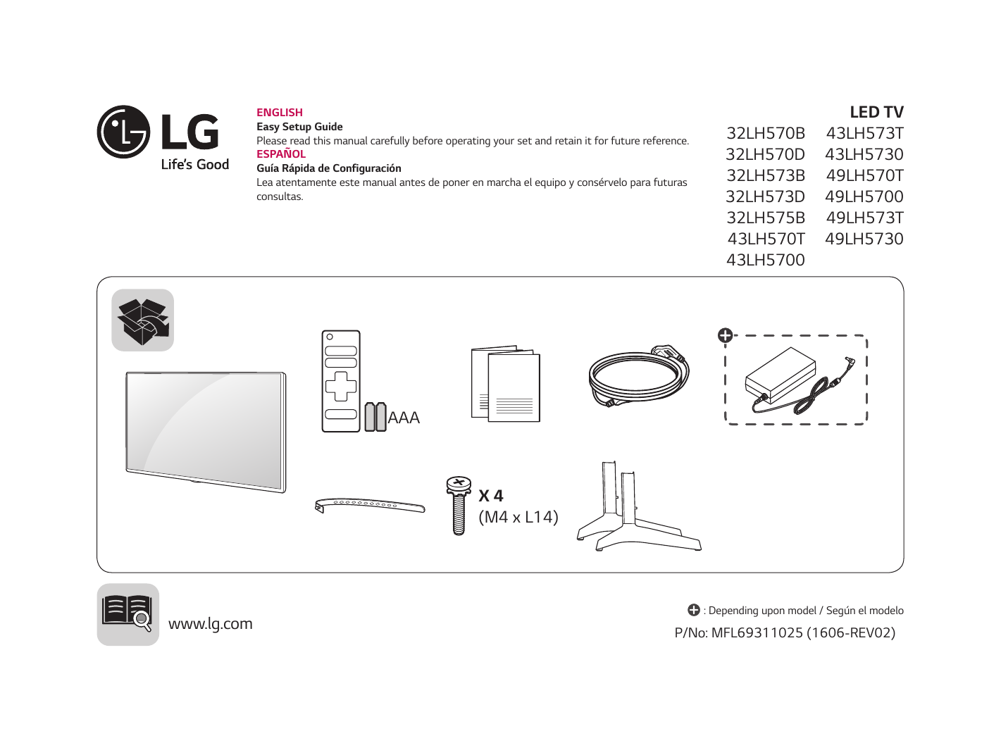 LG 32LH573B Manual de Usuario | Manualzz