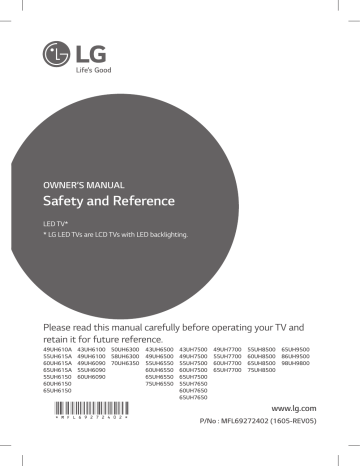 LG 55UH6550 Owner's manual | Manualzz