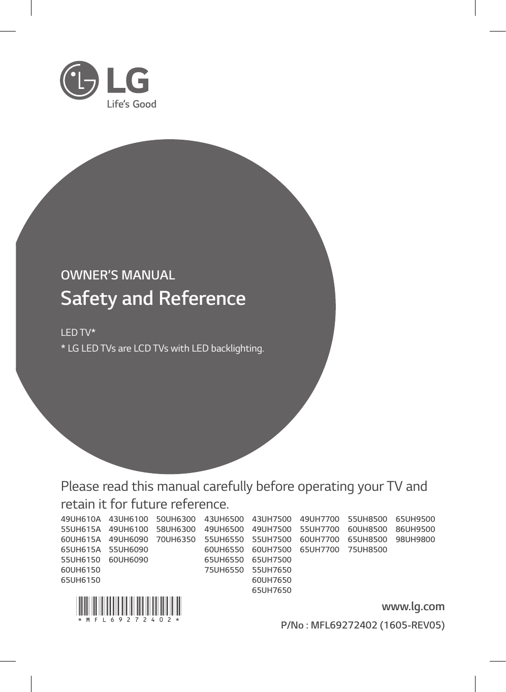 LG 55UH6550 Owner's Manual | Manualzz