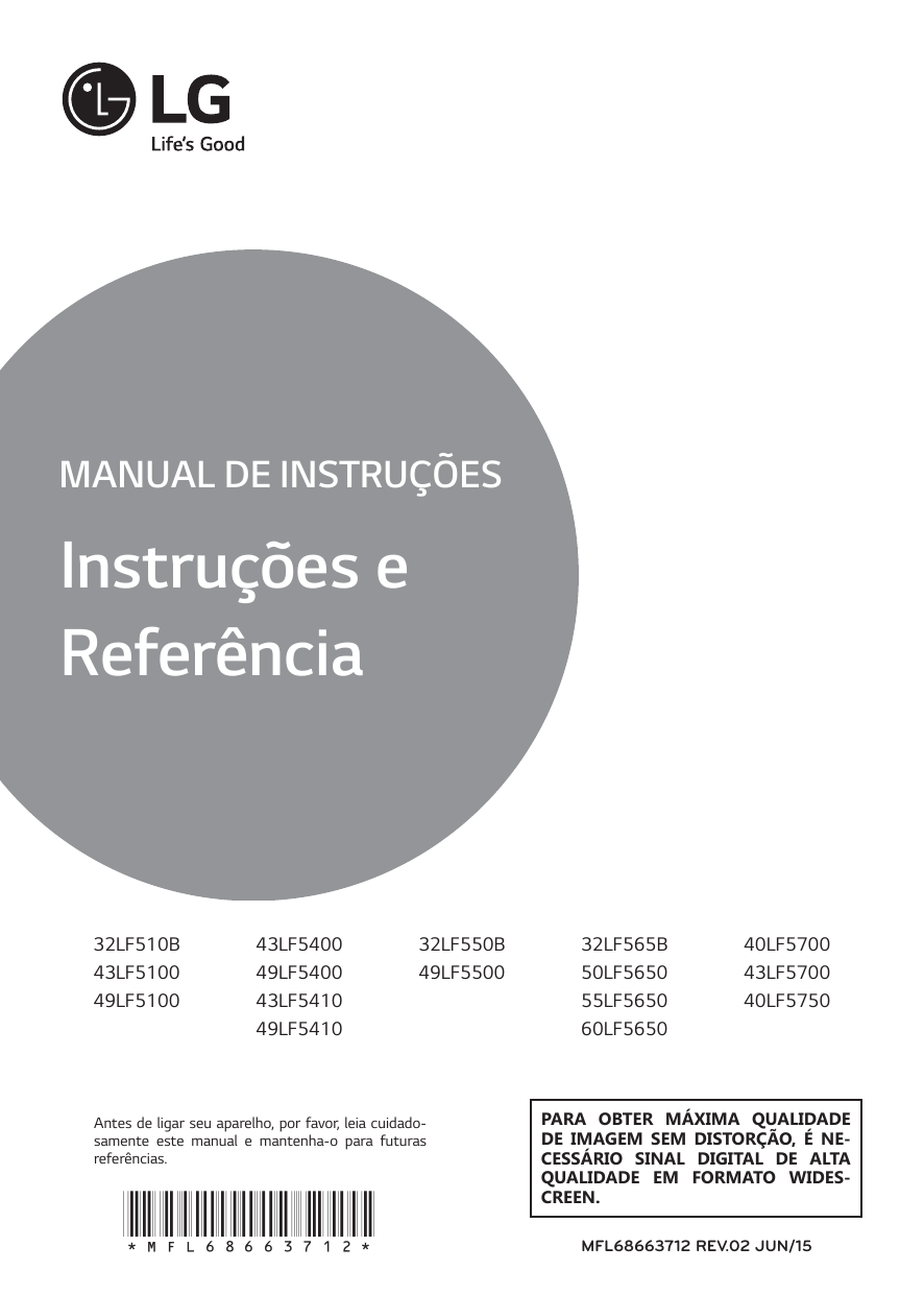 LG 40LF5700 Manual do usuário | Manualzz